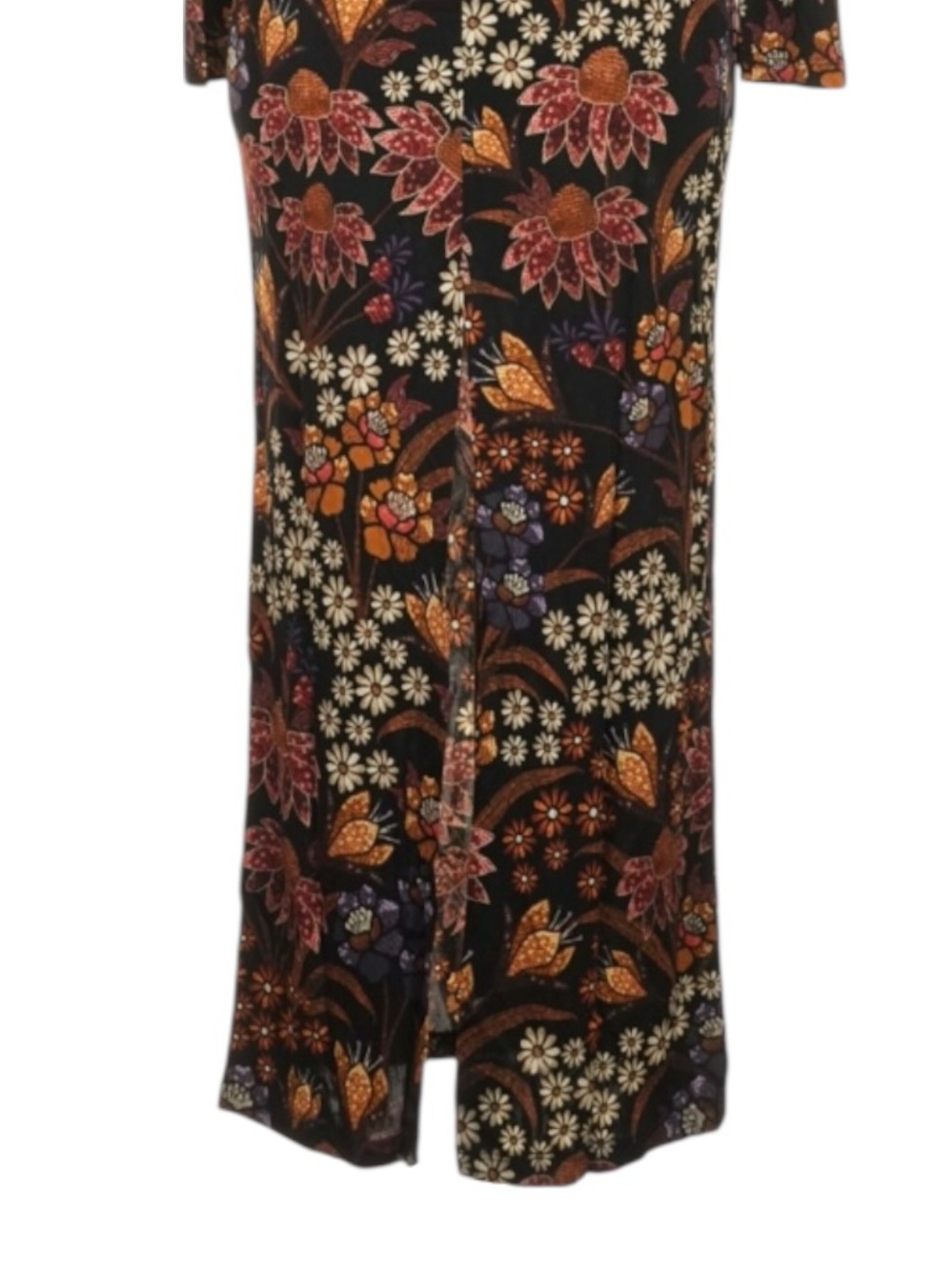 FARM Rio Lili Black Floral Long Sleeve V Neck Maxi Dress Size S NWT $298 - Picture 6 of 12